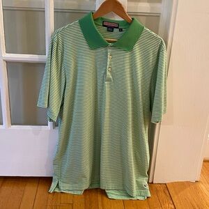 Vineyard Vines Striped Polo, Light Green, XL